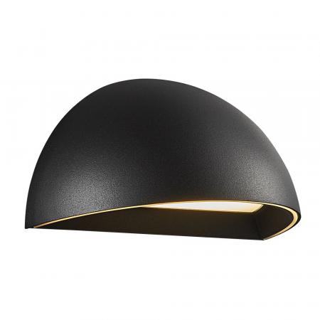 Nordlux Smart LED Außenwandleuchte Arcus Bluetooth schwarz opalweiss